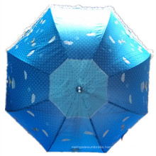 Lace Printing Straight Umbrella (JYSU-03)